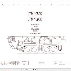 Liebherr Crane LTM 1100 4.1 Z63345 Electric and Hydraulic Diagrams EN 1