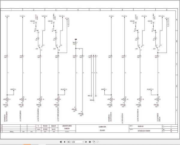 Liebherr Crane LTM 1100 4.1 Z63345 Electric and Hydraulic Diagrams ES 2