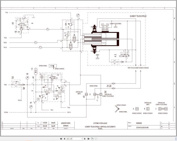 Liebherr Crane LTM 1100 4.1 Z63345 Electric and Hydraulic Diagrams FR 3