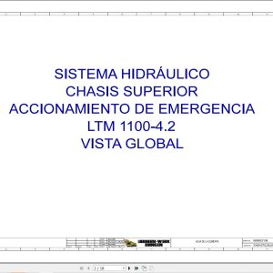 Liebherr Crane LTM 1100 4.2 Z64047 Electric and Hydraulic Diagrams ES 1