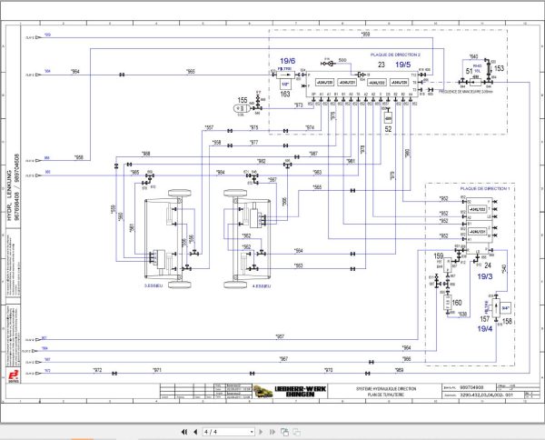 Liebherr Crane LTM 1100 4.2 Z64047 Electric and Hydraulic Diagrams FR 3