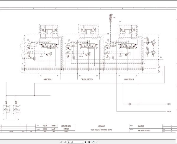 Liebherr Crane LTM 1100 5.1 Z65530 Electric and Hydraulic Diagrams EN 3
