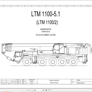 Liebherr Crane LTM 1100 5.1 Z65530 Electric and Hydraulic Diagrams ES 1