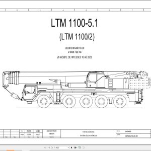 Liebherr Crane LTM 1100 5.1 Z65530 Electric and Hydraulic Diagrams FR 1