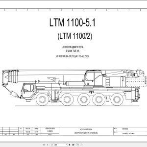 Liebherr Crane LTM 1100 5.1 Z65530 Electric and Hydraulic Diagrams RU 1