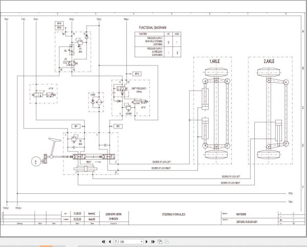 Liebherr Crane LTM 1100 5.2 Z65625 Electric and Hydraulic Diagrams EN 3
