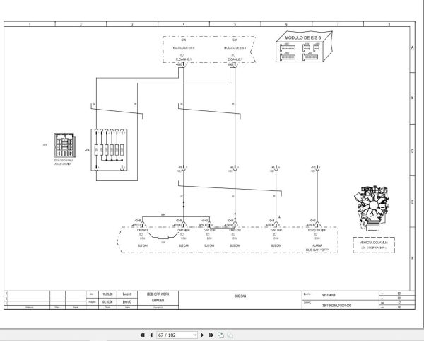 Liebherr Crane LTM 1100 5.2 Z65625 Electric and Hydraulic Diagrams ES 2