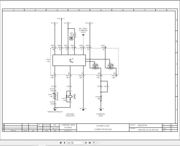 Liebherr Crane LTM 1100 Z22541 Electric and Hydraulic Diagrams DE 2