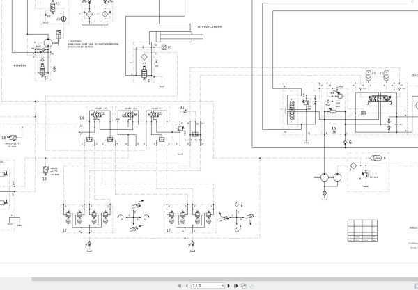 Liebherr Crane LTM 1100 Z22541 Electric and Hydraulic Diagrams DE 3