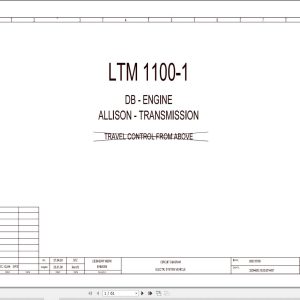 Liebherr Crane LTM 1100 Z22541 Electric and Hydraulic Diagrams EN 1
