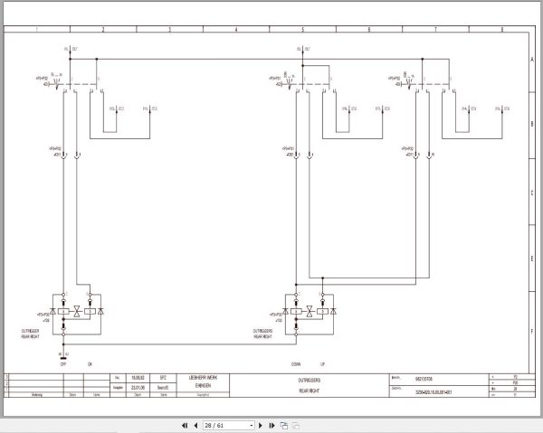 Liebherr Crane LTM 1100 Z22541 Electric and Hydraulic Diagrams EN 2