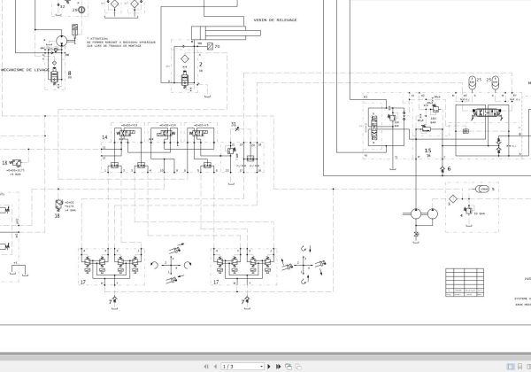 Liebherr Crane LTM 1100 Z22541 Electric and Hydraulic Diagrams FR 3