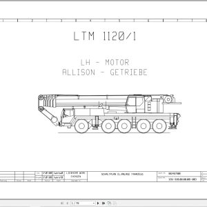 Liebherr Crane LTM 1120 1 Z23314 Electric and Hydraulic Diagrams DE 1