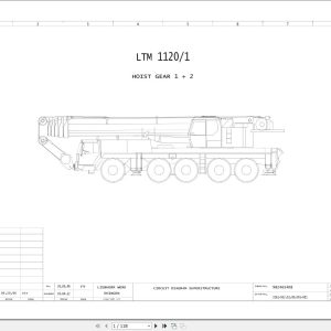 Liebherr Crane LTM 1120 1 Z23314 Electric and Hydraulic Diagrams EN 1