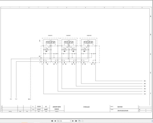 Liebherr Crane LTM 1120 1 Z23314 Electric and Hydraulic Diagrams EN 3