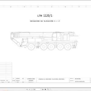 Liebherr Crane LTM 1120 1 Z23314 Electric and Hydraulic Diagrams ES 1