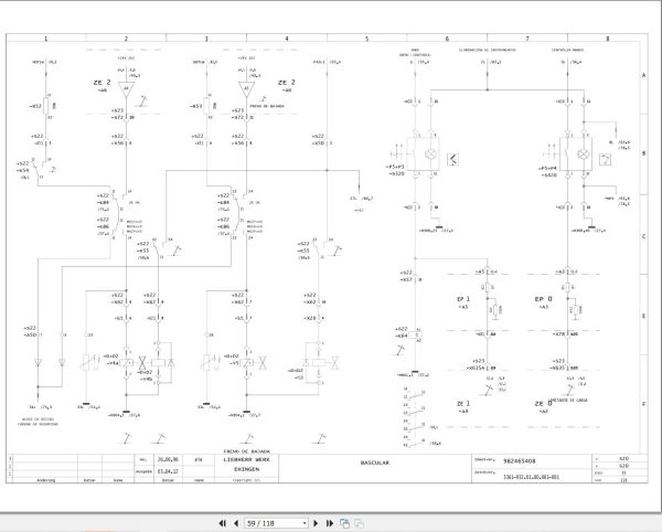 Liebherr Crane LTM 1120 1 Z23314 Electric and Hydraulic Diagrams ES 2