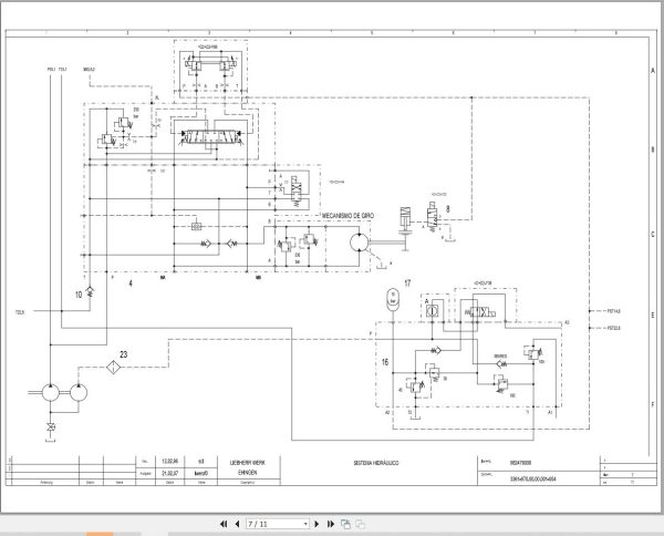 Liebherr Crane LTM 1120 1 Z23314 Electric and Hydraulic Diagrams ES 3