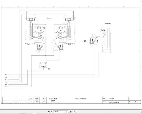Liebherr Crane LTM 1120 1 Z23314 Electric and Hydraulic Diagrams FR 3