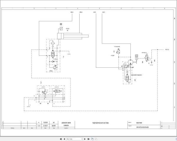 Liebherr Crane LTM 1120 1 Z23314 Electric and Hydraulic Diagrams RU 3