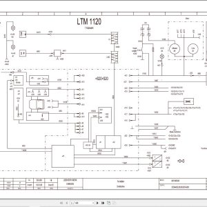 Liebherr Crane LTM 1120 Z13864 Electric and Hydraulic Diagrams DE 1