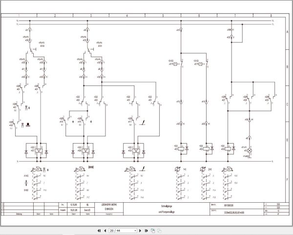Liebherr Crane LTM 1120 Z13864 Electric and Hydraulic Diagrams DE 2