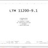 Liebherr Crane LTM 11200 9.1 Z73400 Electric and Hydraulic Diagrams DE 1