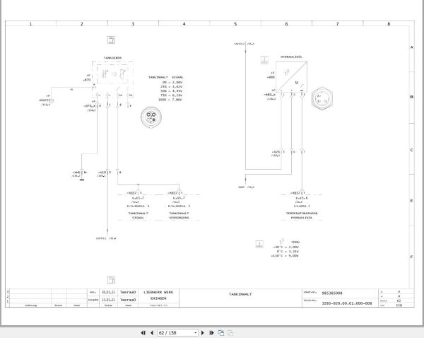 Liebherr Crane LTM 11200 9.1 Z73400 Electric and Hydraulic Diagrams DE 2