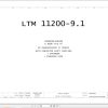 Liebherr Crane LTM 11200 9.1 Z73400 Electric and Hydraulic Diagrams EN 1