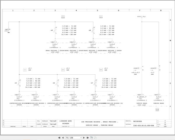 Liebherr Crane LTM 11200 9.1 Z73400 Electric and Hydraulic Diagrams EN 2