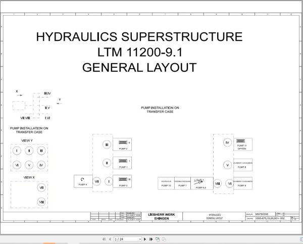 Liebherr Crane LTM 11200 9.1 Z73400 Electric and Hydraulic Diagrams EN 3