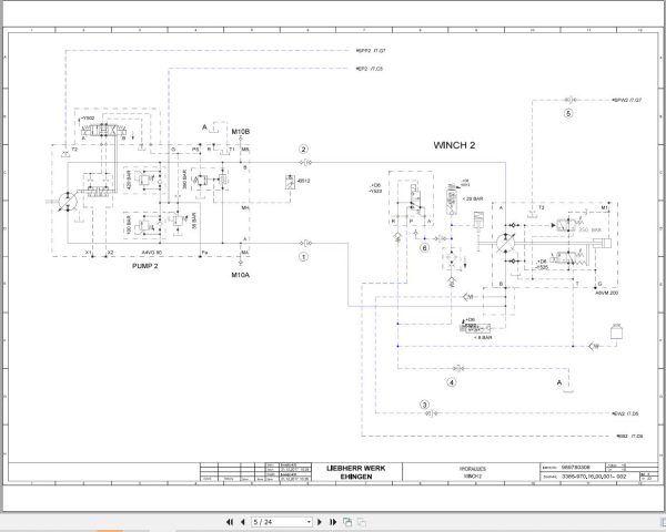 Liebherr Crane LTM 11200 9.1 Z73400 Electric and Hydraulic Diagrams EN 4