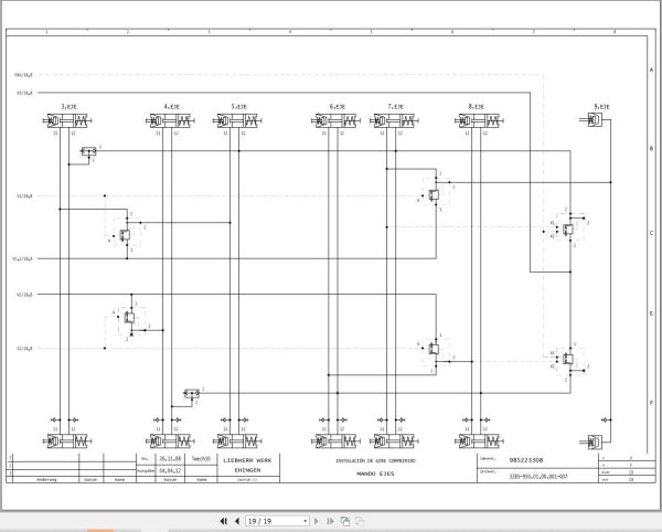 Liebherr Crane LTM 11200 9.1 Z73400 Electric and Hydraulic Diagrams ES 2