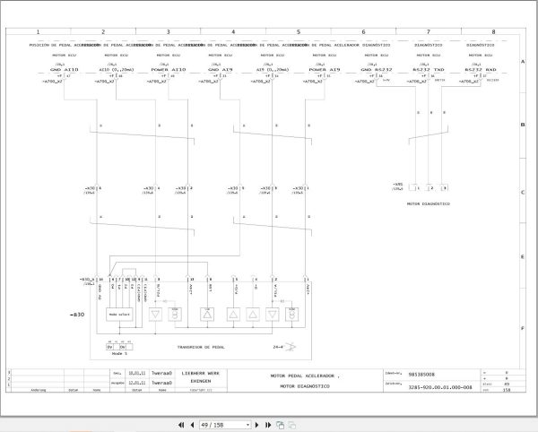 Liebherr Crane LTM 11200 9.1 Z73400 Electric and Hydraulic Diagrams ES 3