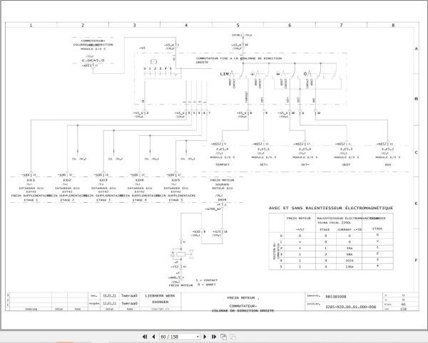 Liebherr Crane LTM 11200 9.1 Z73400 Electric and Hydraulic Diagrams FR 2