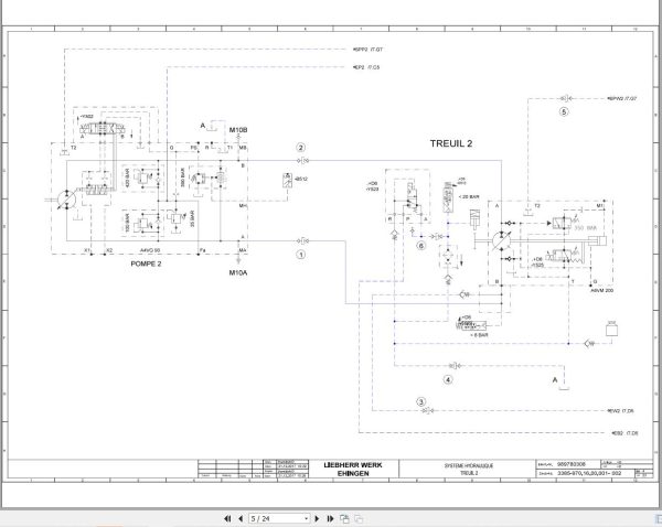Liebherr Crane LTM 11200 9.1 Z73400 Electric and Hydraulic Diagrams FR 3
