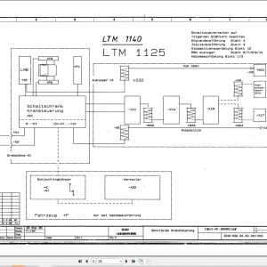 Liebherr Crane LTM 1125 Z12726 Electric Diagrams DE 1