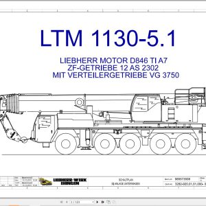 Liebherr Crane LTM 1130 5.1 Z65970 Electric and Hydraulic Diagrams DE 1