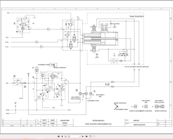 Liebherr Crane LTM 1130 5.1 Z65970 Electric and Hydraulic Diagrams ES 4