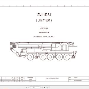 Liebherr Crane LTM 1150 5.1 Z67197 Electric and Hydraulic Diagrams EN 1