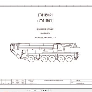 Liebherr Crane LTM 1150 5.1 Z67197 Electric and Hydraulic Diagrams ES 1