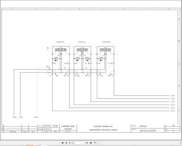 Liebherr Crane LTM 1150 5.1 Z67197 Electric and Hydraulic Diagrams ES 3