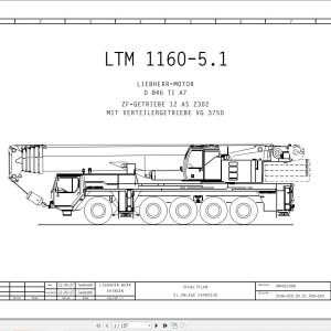 Liebherr Crane LTM 1150 5.2 Z67210 Electric and Hydraulic Diagrams DE 1