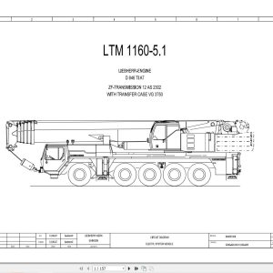 Liebherr Crane LTM 1150 5.2 Z67210 Electric and Hydraulic Diagrams EN 1