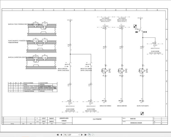 Liebherr Crane LTM 1150 5.2 Z67210 Electric and Hydraulic Diagrams ES 2