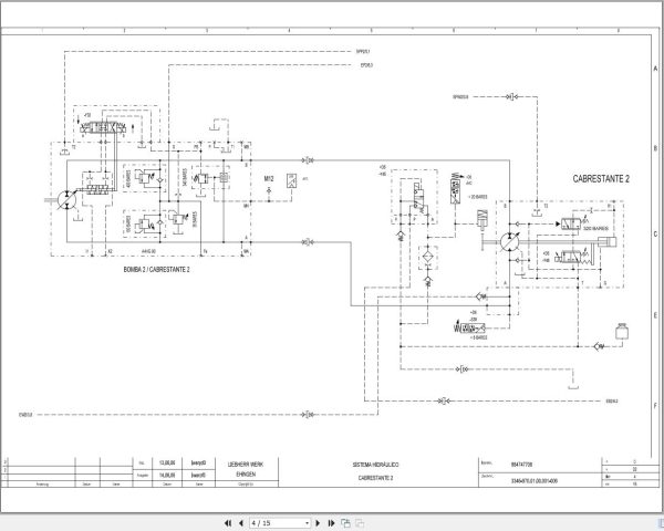 Liebherr Crane LTM 1150 5.2 Z67210 Electric and Hydraulic Diagrams ES 3