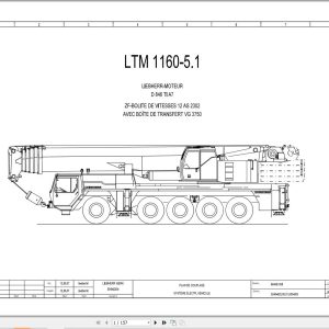 Liebherr Crane LTM 1150 5.2 Z67210 Electric and Hydraulic Diagrams FR 1
