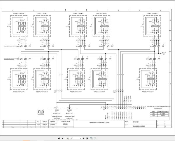 Liebherr Crane LTM 1150 5.2 Z67210 Electric and Hydraulic Diagrams FR 2