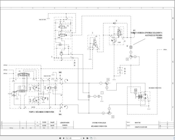 Liebherr Crane LTM 1150 5.2 Z67210 Electric and Hydraulic Diagrams FR 4