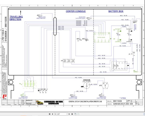 Liebherr Crane LTM 1150 6.1 Z68500 Electric and Hydraulic Diagrams EN 4